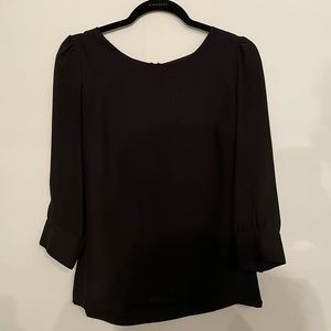 H&M black long sleeve blouse